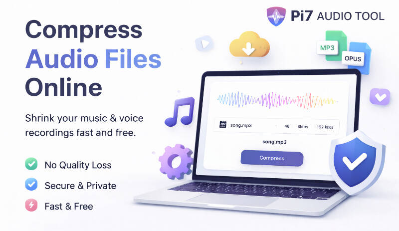 Reduce file size, keep the sound - simple audio compression made easy.